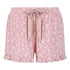 Jersy-shorts med volanger, Rosa