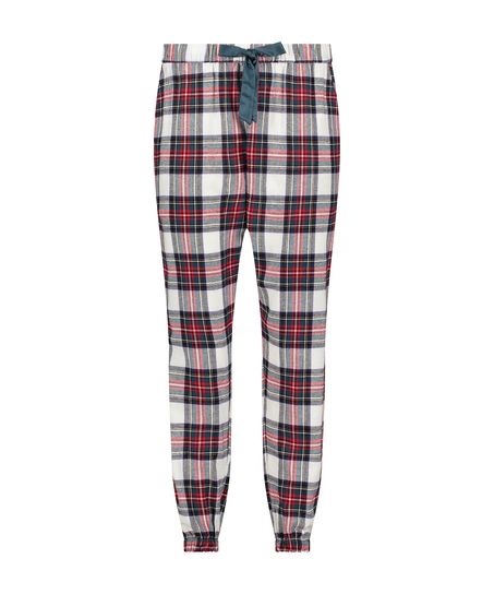 Pyjamasbyxori flanell, Vit