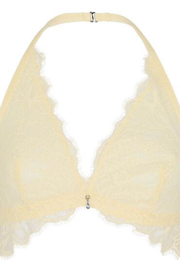 Hunkemöller Halter Longline Spets-BH Prina Gul