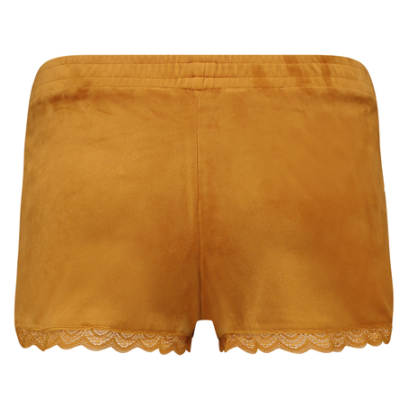 Shorts Velour Lace, Gul