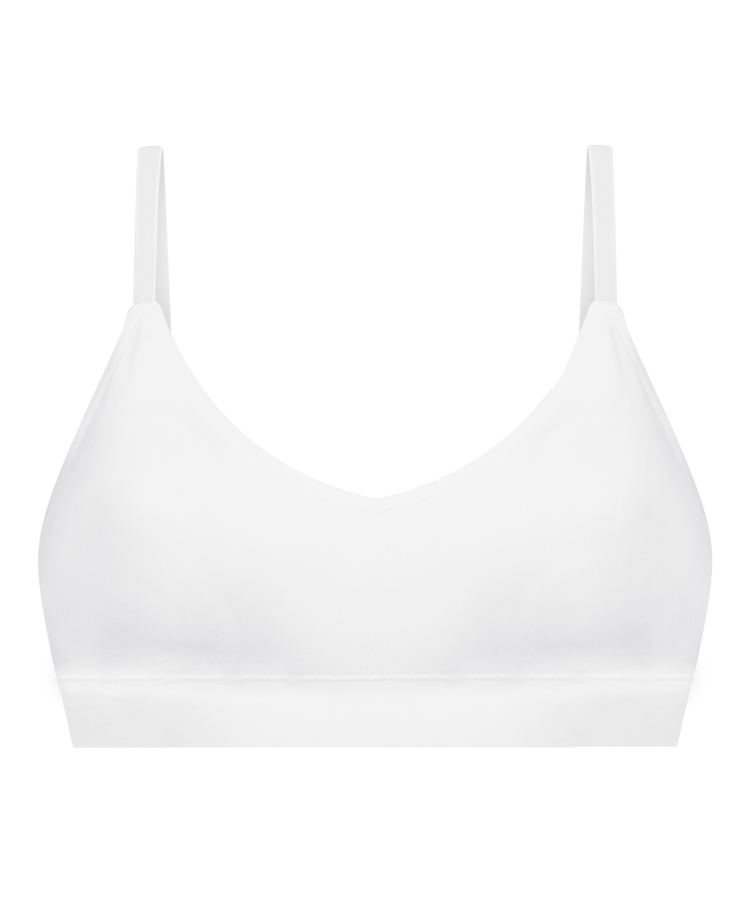 Dide triangel-bralette, Vit, main
