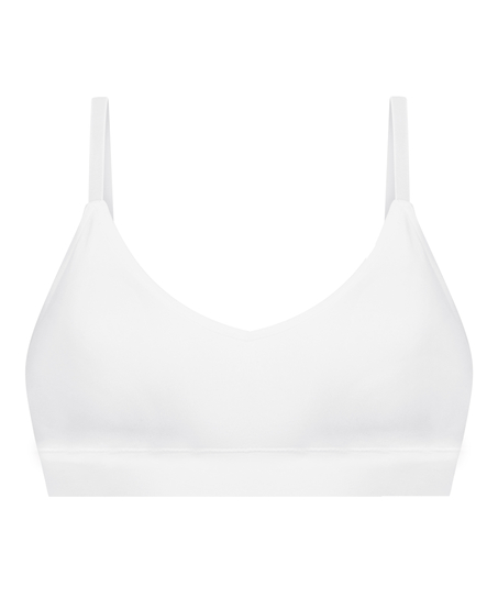Dide triangel-bralette, Vit