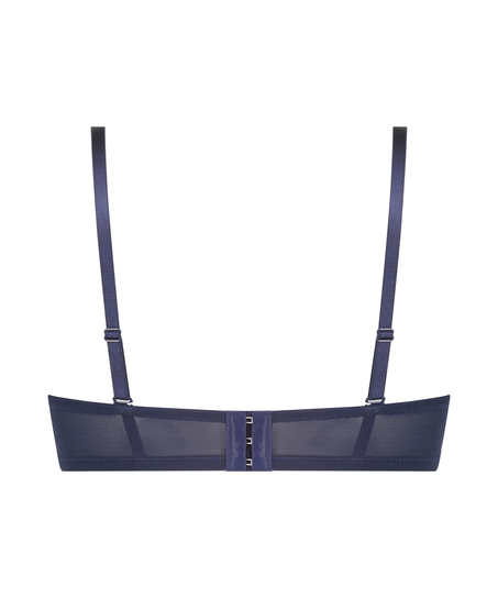 Formpressad axelbandslös bygel-bh Tracey, Blå