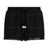 Virkade shorts, Svart