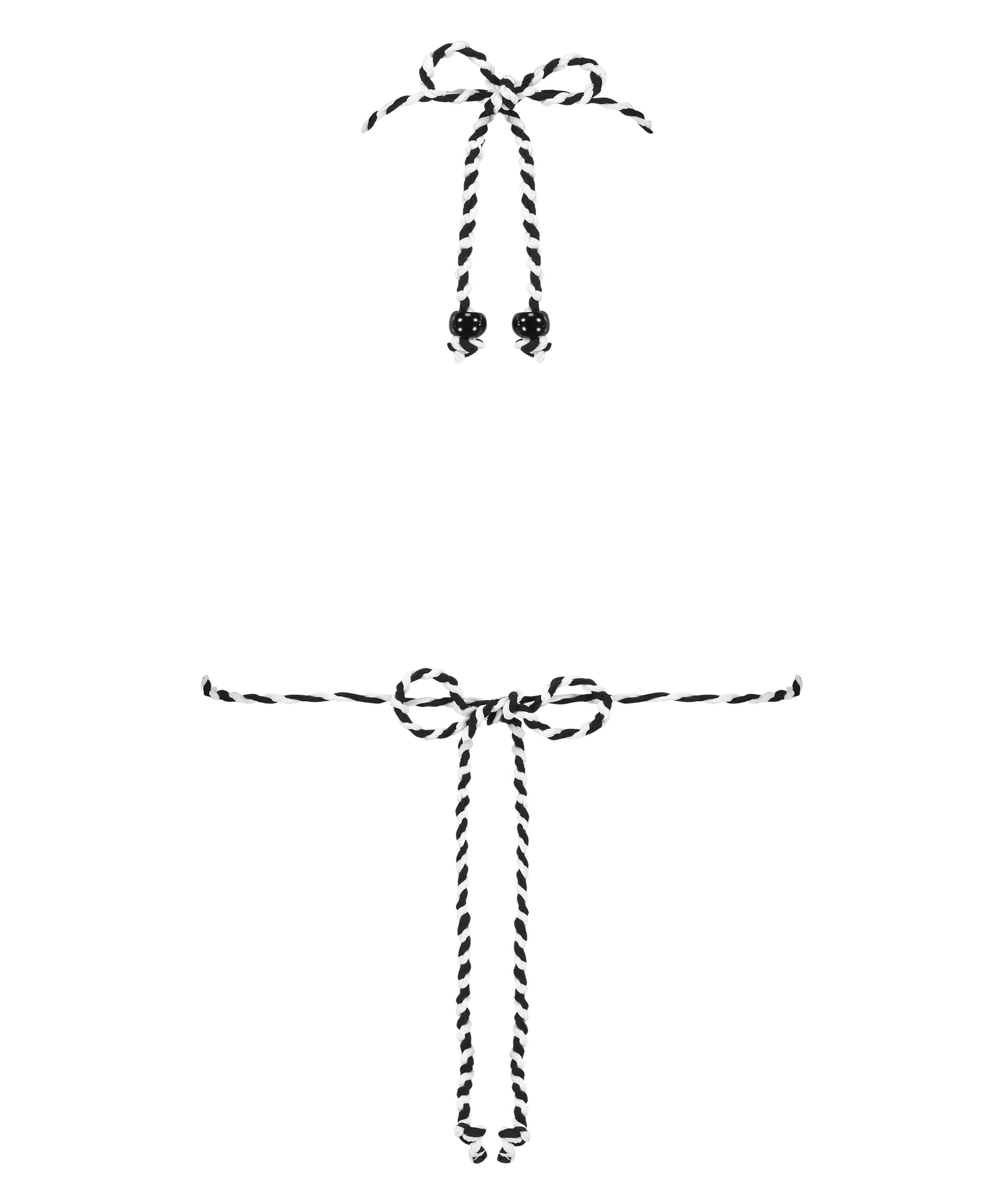 Triangelbikiniöverdel Doha Zebra, Vit, main