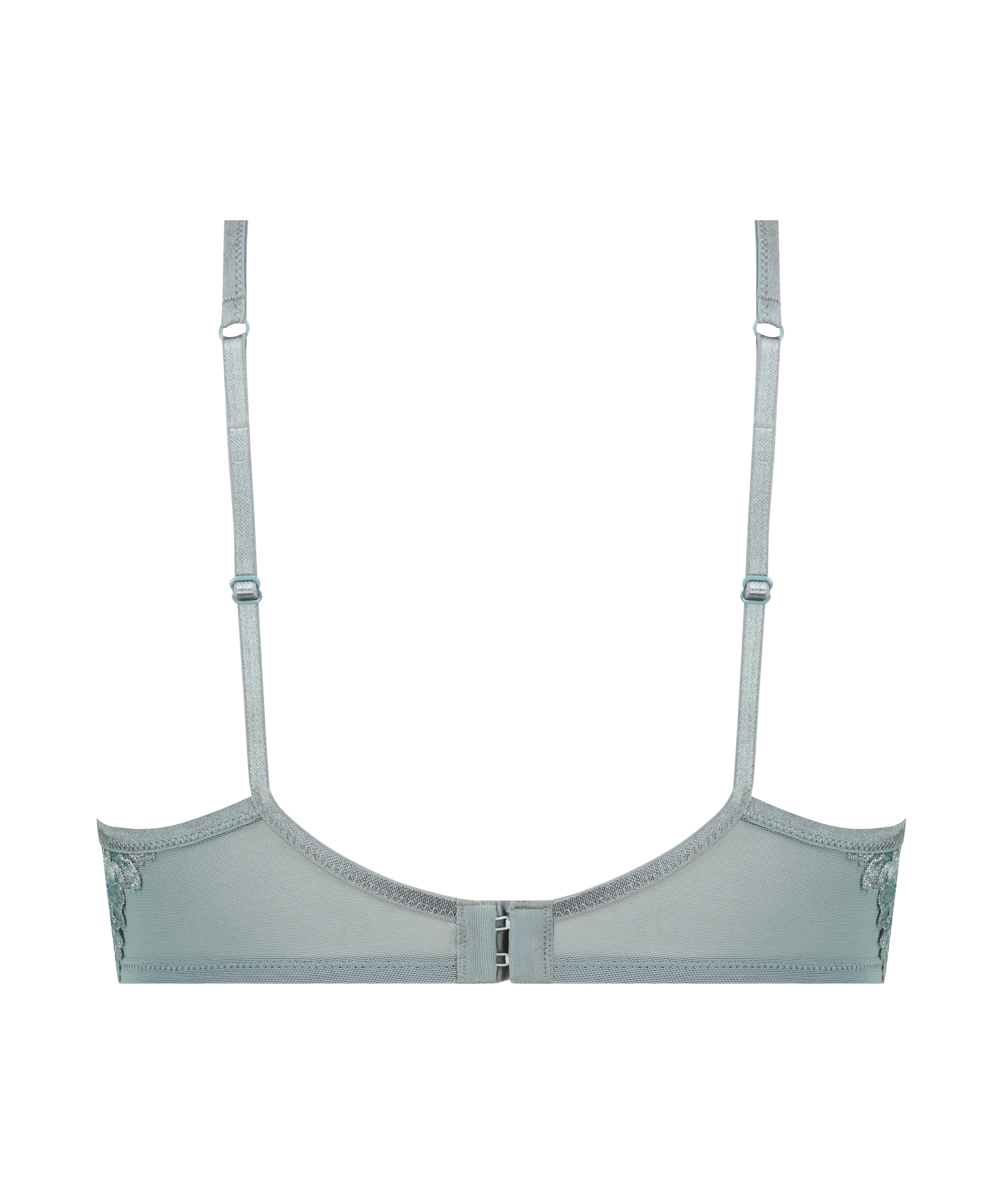 Meghan icke-formpressad longlinebehå med bygel, Blå, main