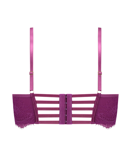 Icke-formpressad longline bygel-bh Monet, Lila
