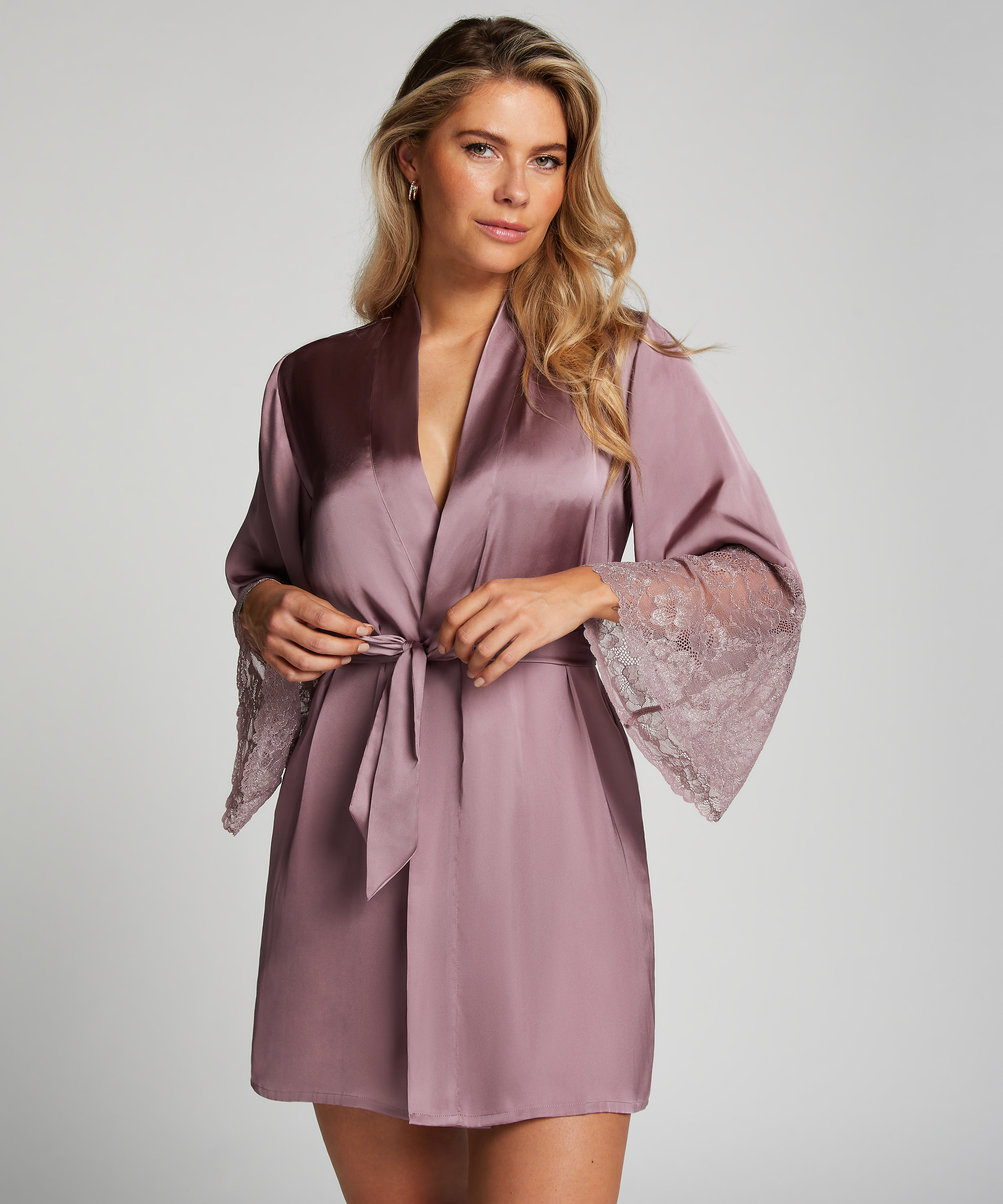 Kimono Satin, Lila, main