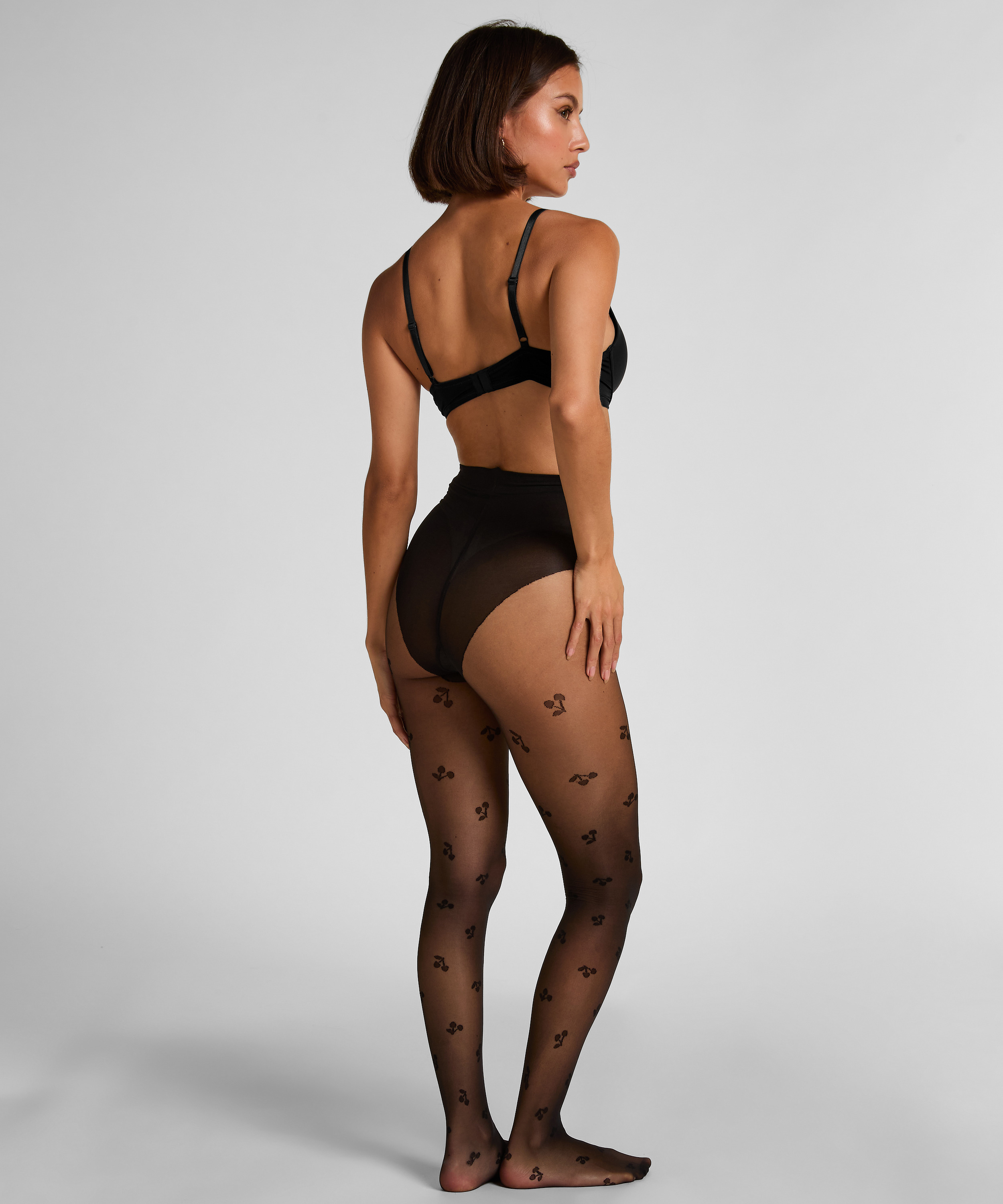 Strumpbyxor 15DEN tryck, Svart, main