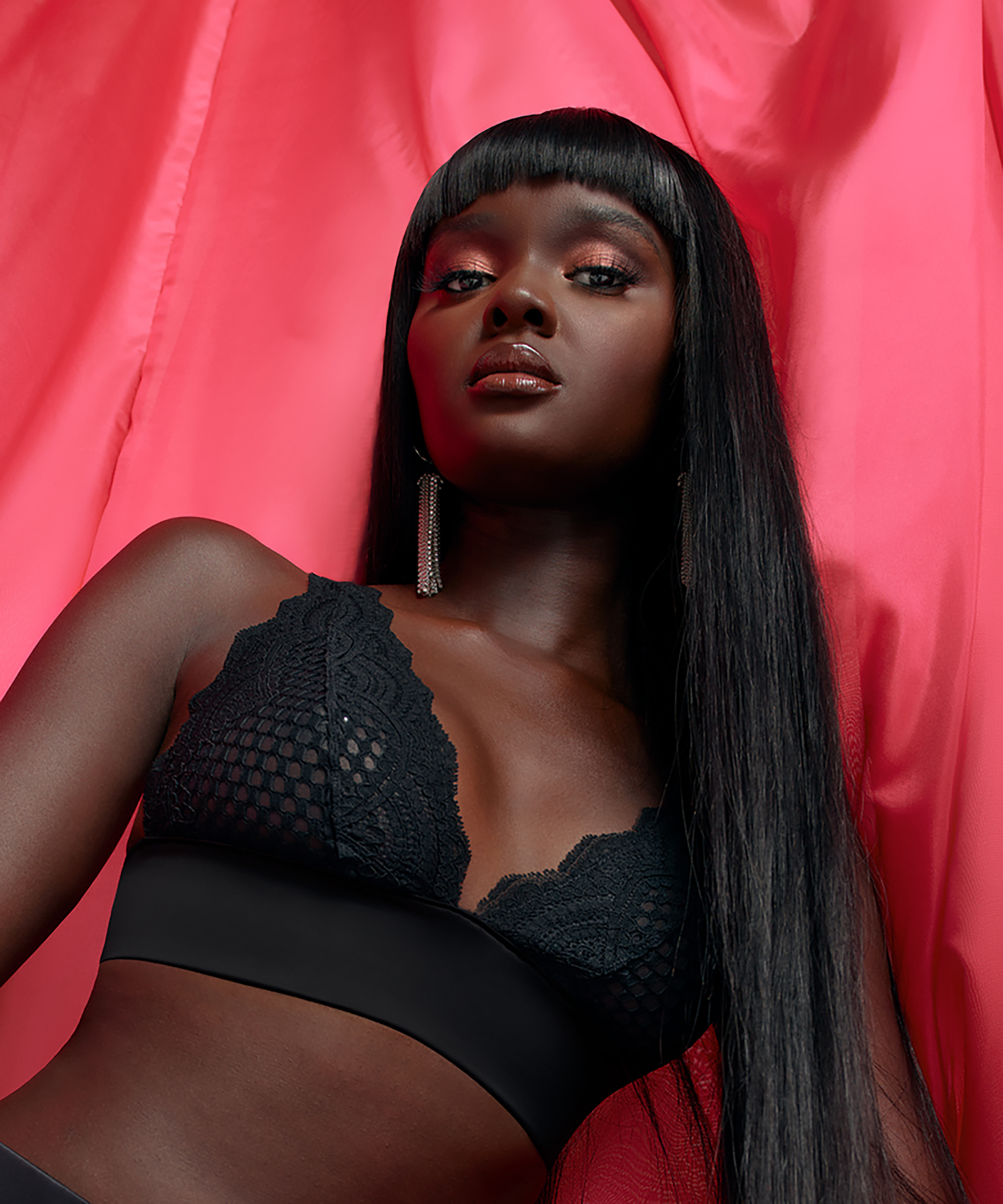 Bralette Duckie, Svart, main