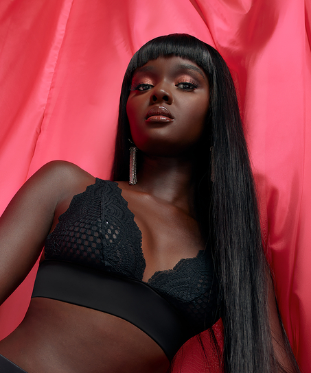 Bralette Duckie, Svart