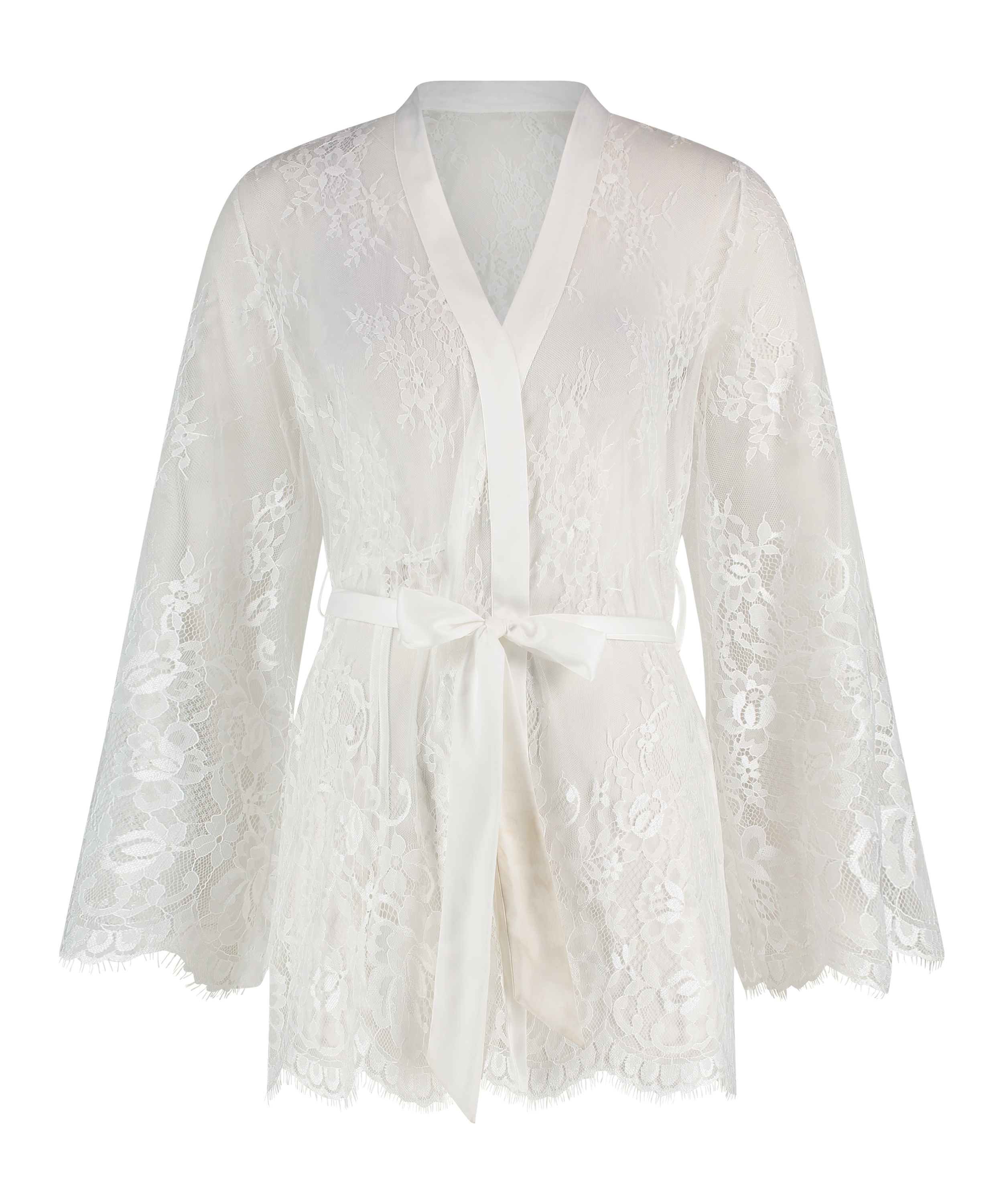 Kimono Lace Isabelle, Vit, main