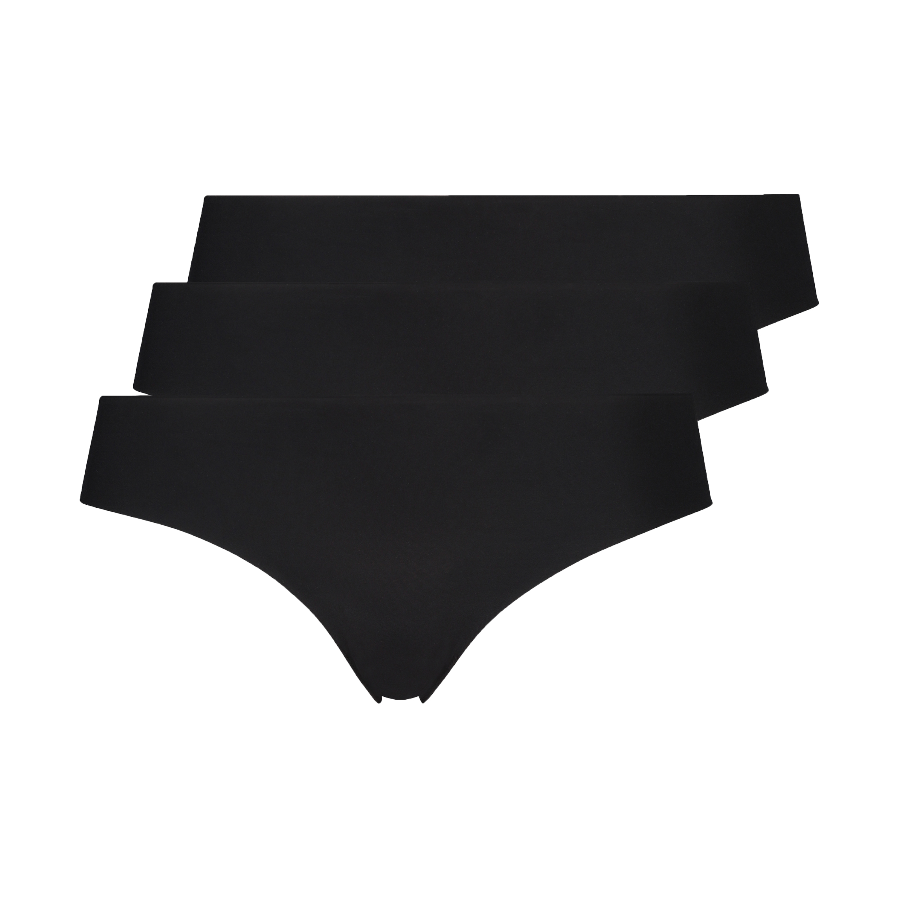 Brazilian-trosa Invisible Lace Back, Svart, main