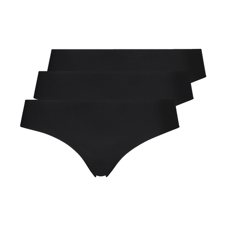 Brazilian-trosa Invisible Lace Back, Svart