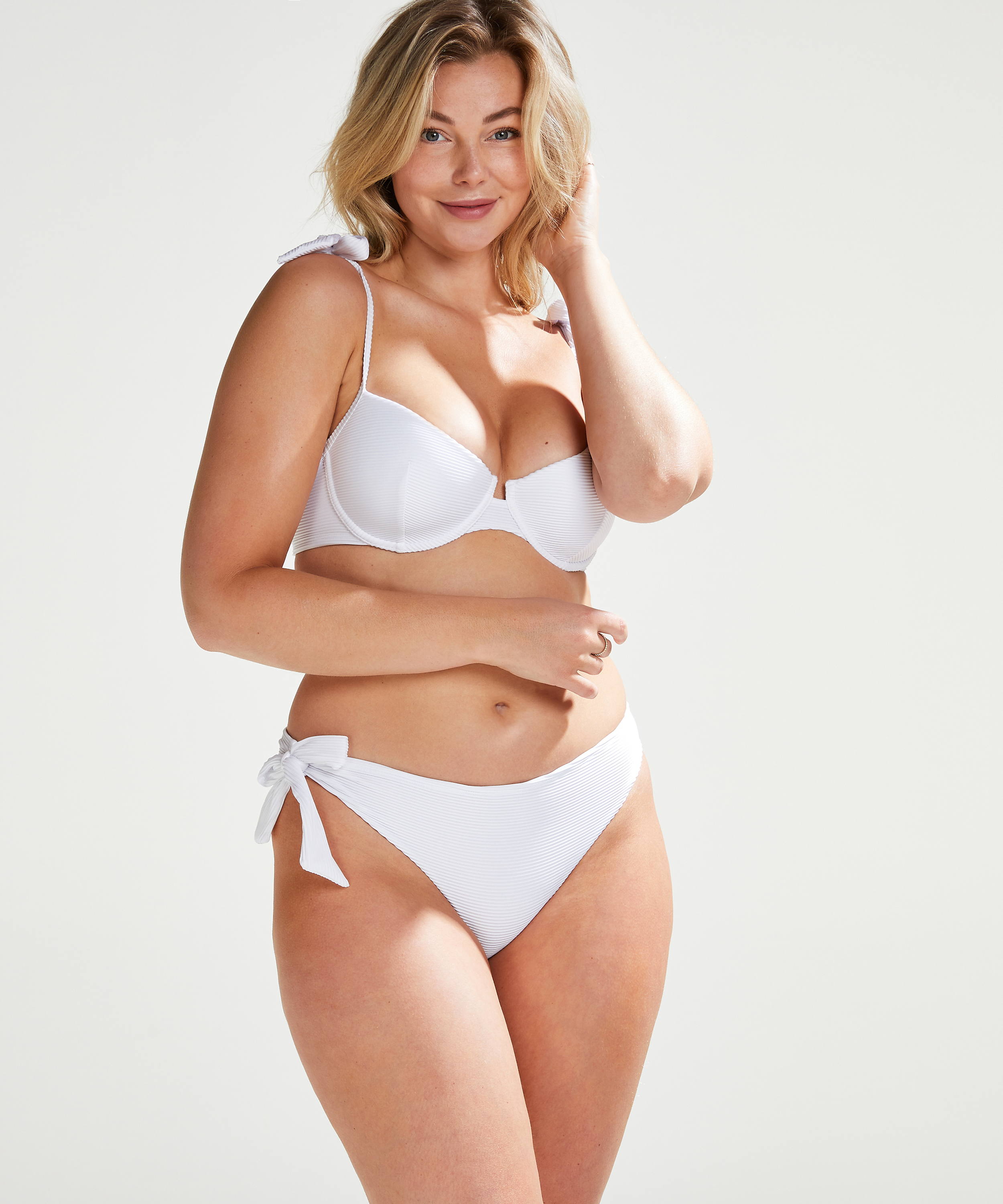 Formpressad bikiniöverdel med bygel Santorini Vivian Hoorn, Vit, main