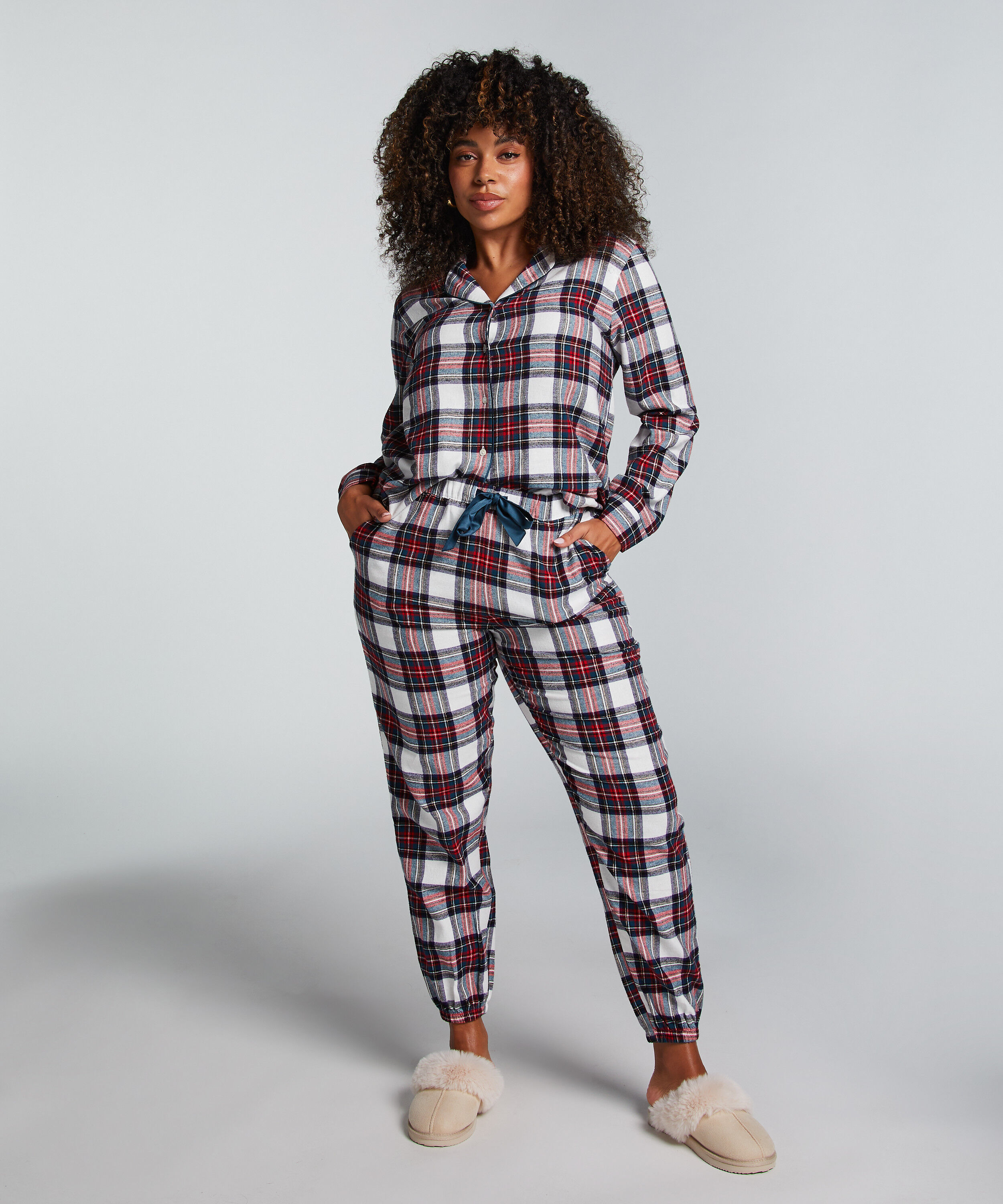 Pyjamasset Twill, Vit