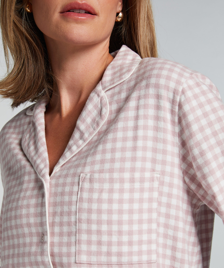 Pyjamastopp Flanel Essentials, Lila