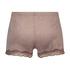 Shorts Velour Lace, Brun