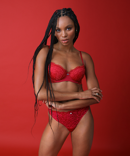 Formpressad bygel-bh Rose, Röd