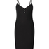Slipdress Henley, Svart