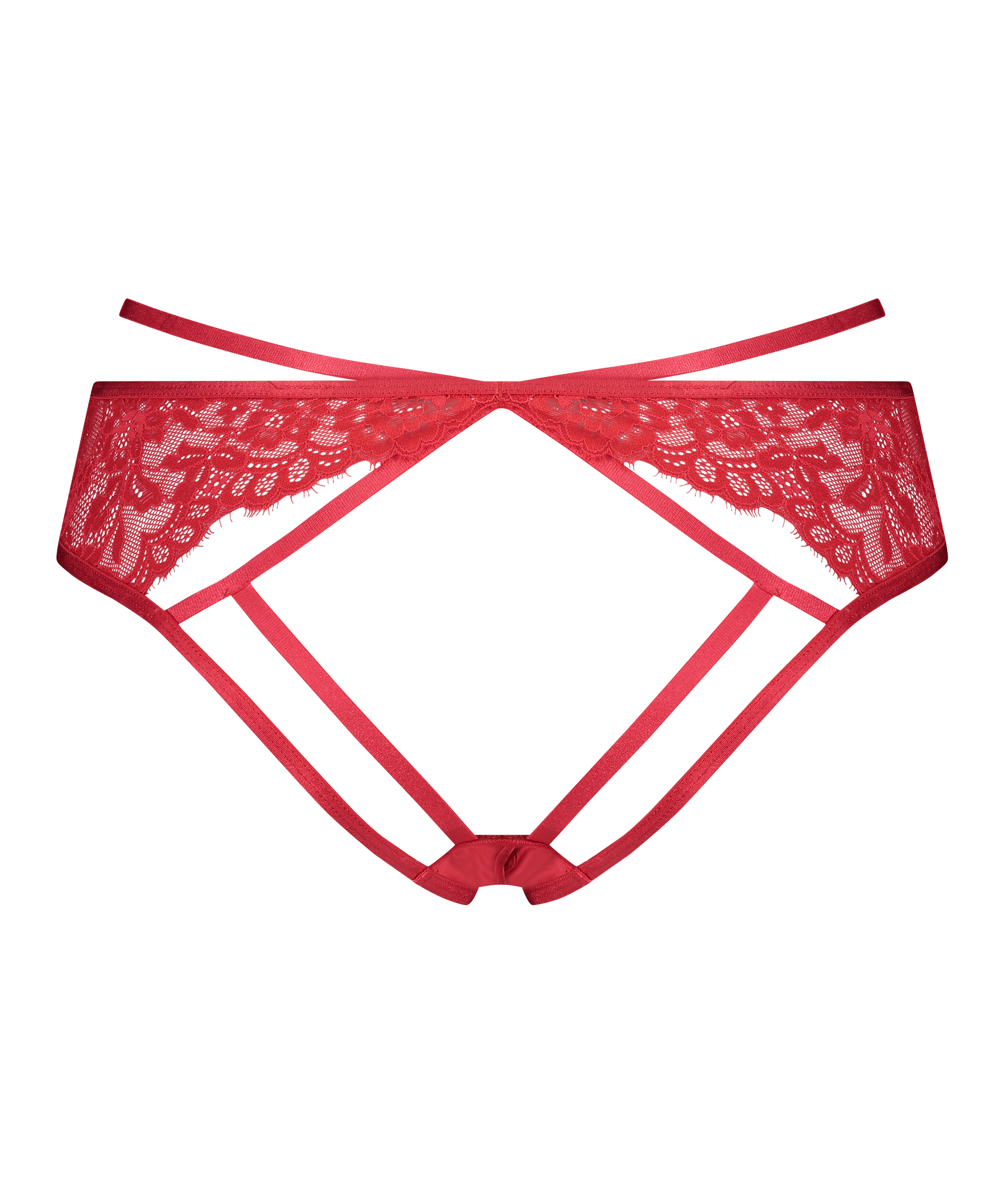 Iggy brazilian-trosa med &ouml;ppen gren, r&ouml;d, main