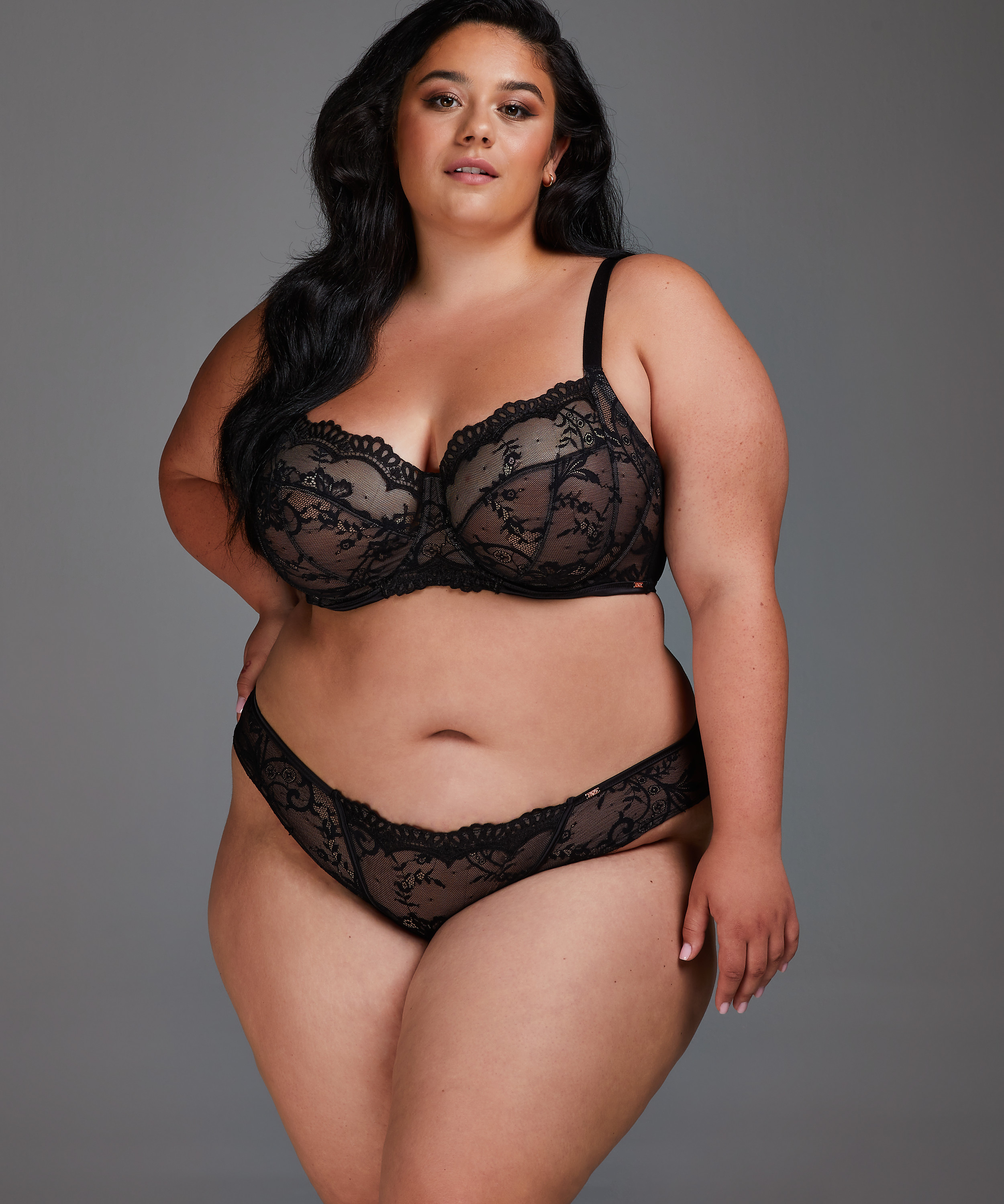 Helena icke-vadderad bygel-bh, Svart, main