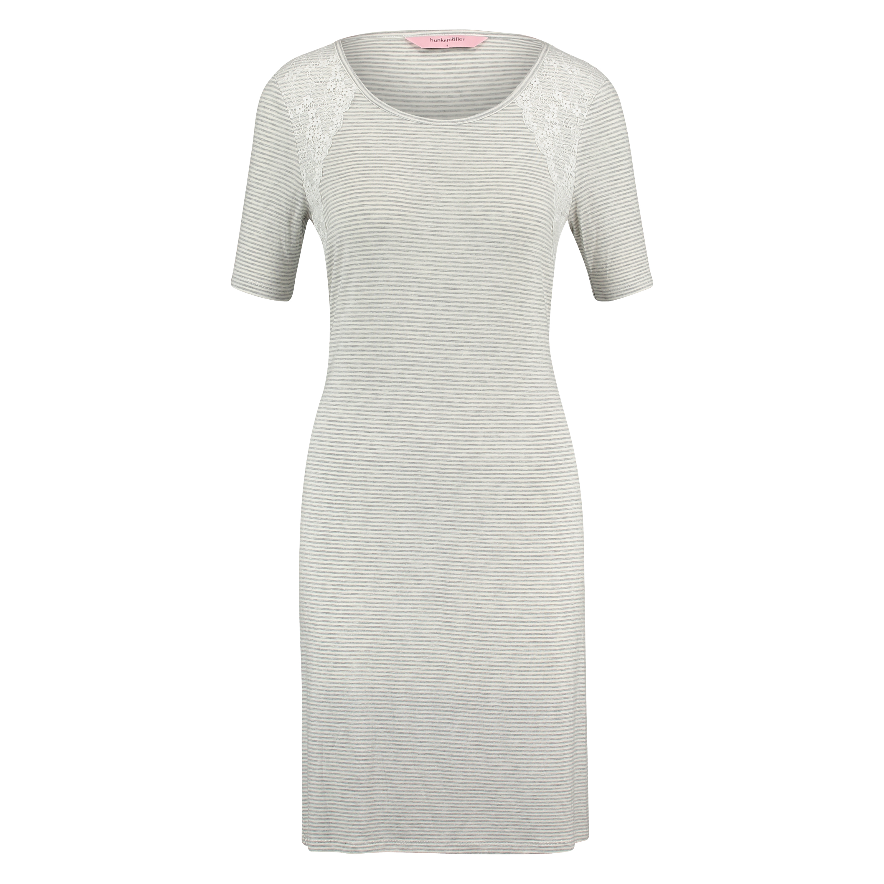 Nattlinne med rund halsringning, Grå, main