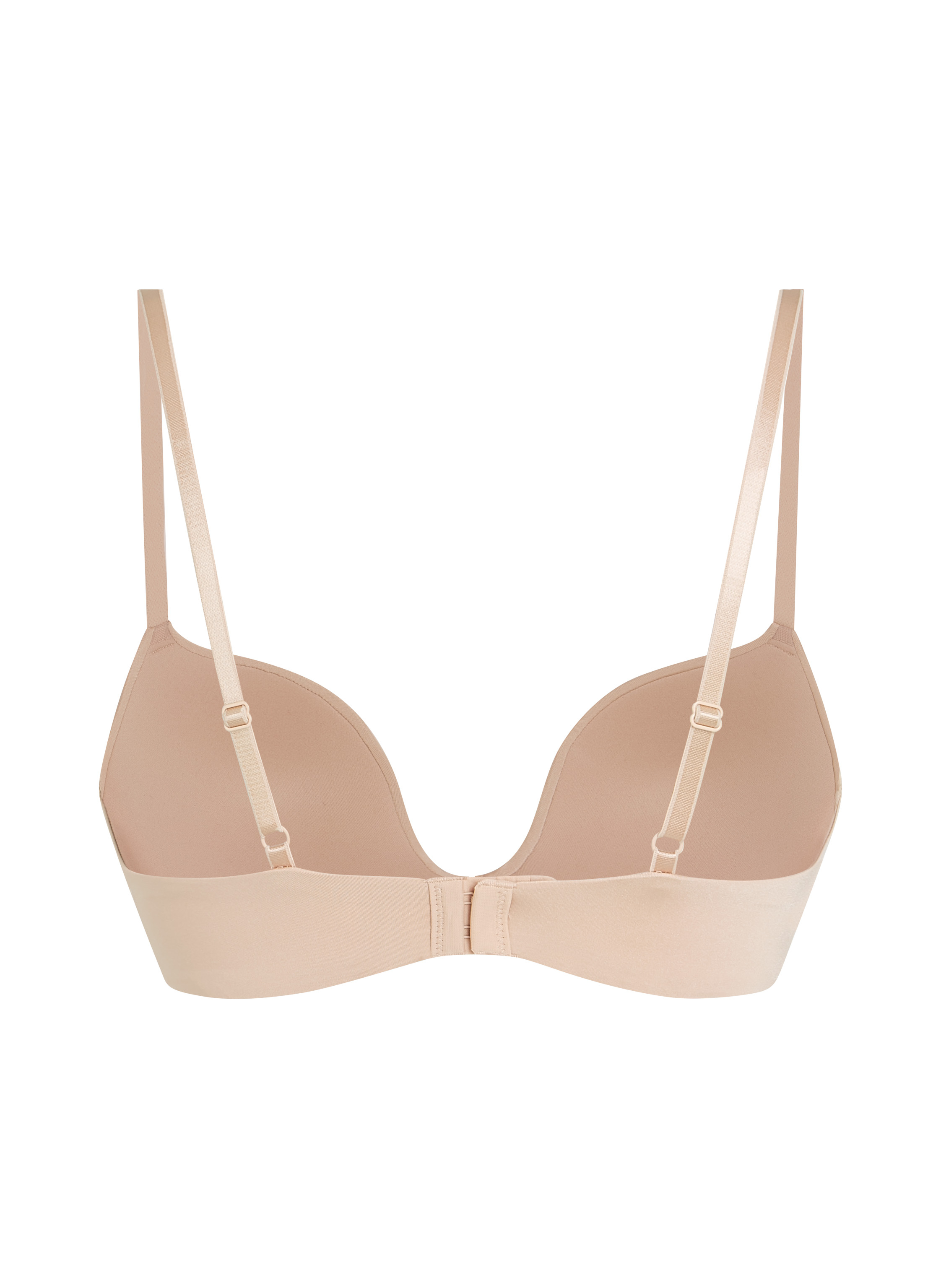 Formpressad push-up-bh med bygel Deep-V, Beige, main