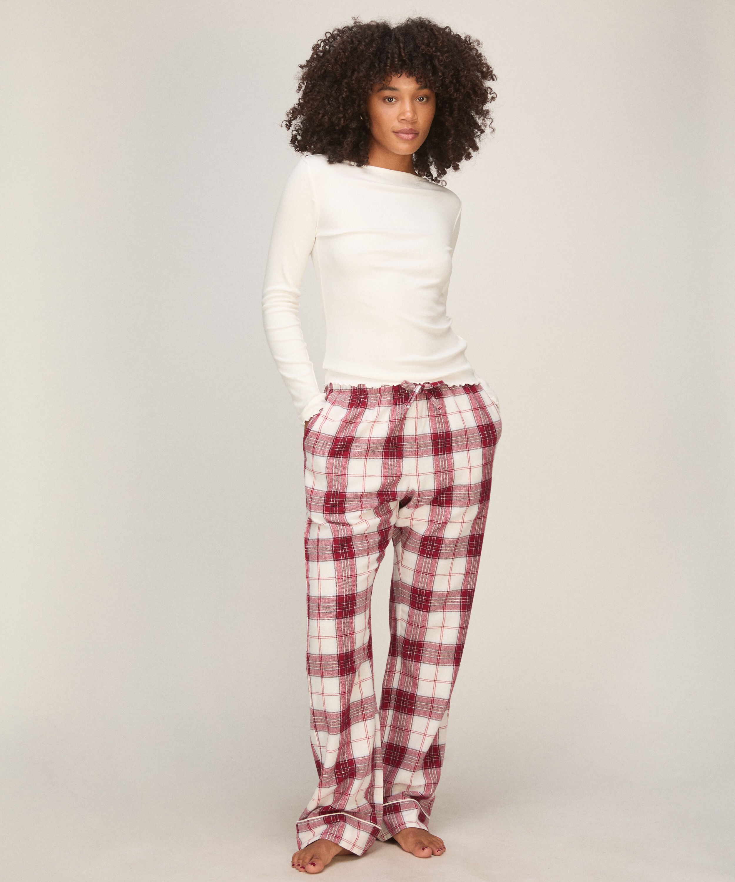 Boatneck Top, Vit Boatneck Top, Vit