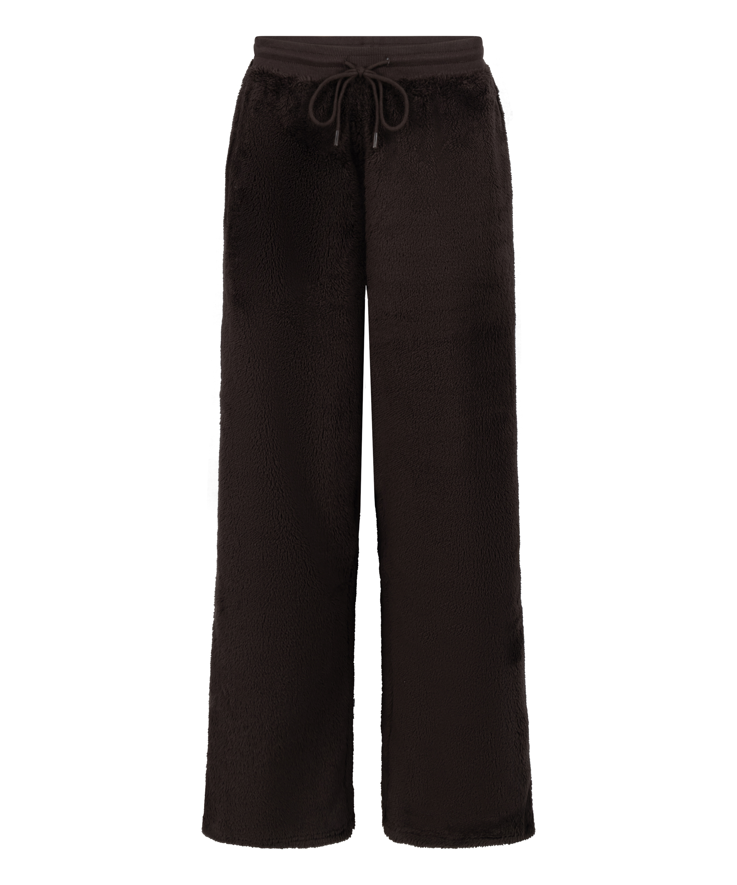 Fluffiga fleecebyxor, Brun, main