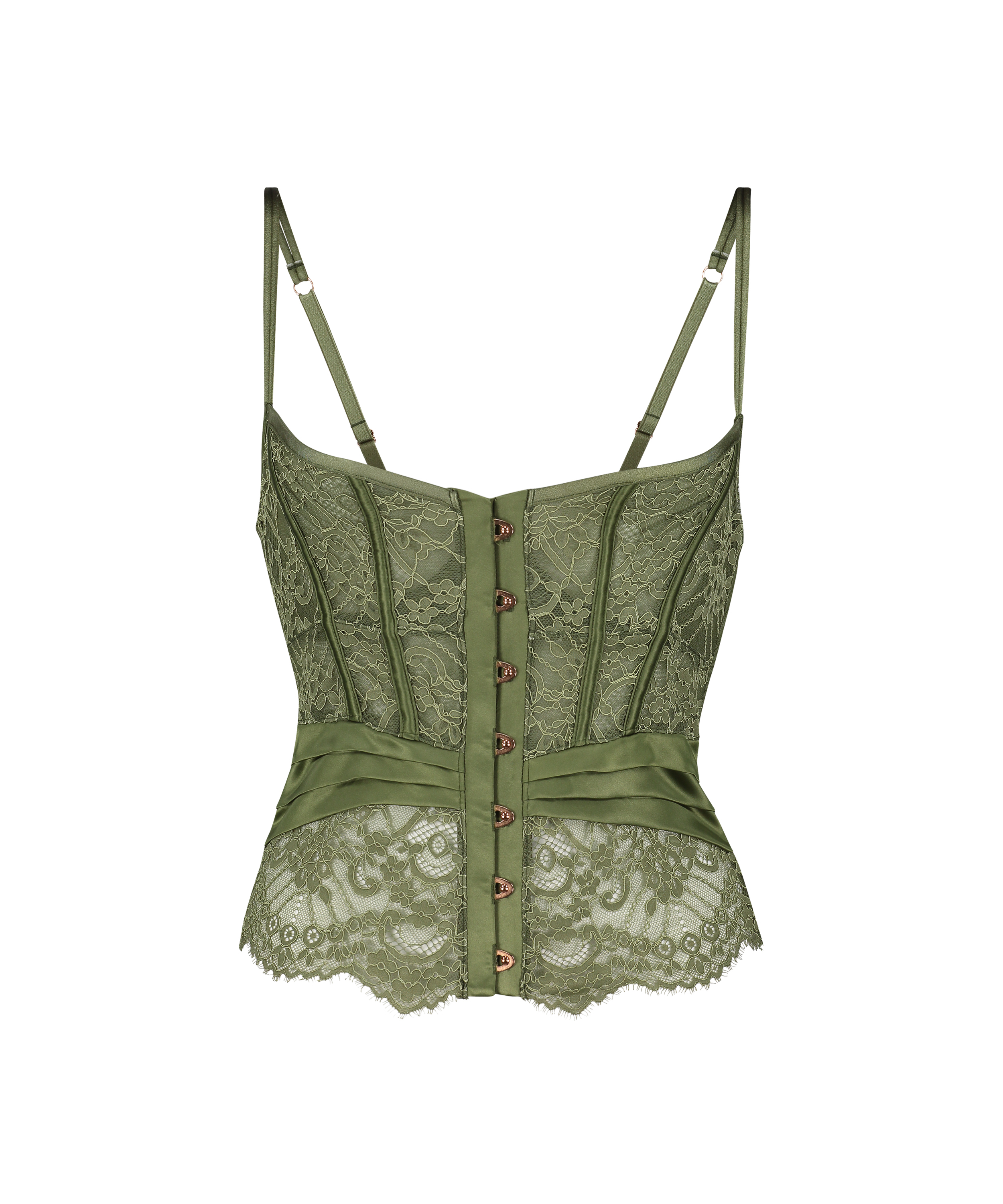 Amelia vadderad underwired bustier, Gr&ouml;n, main