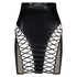Kjol Mesh Lace-up Private, Svart