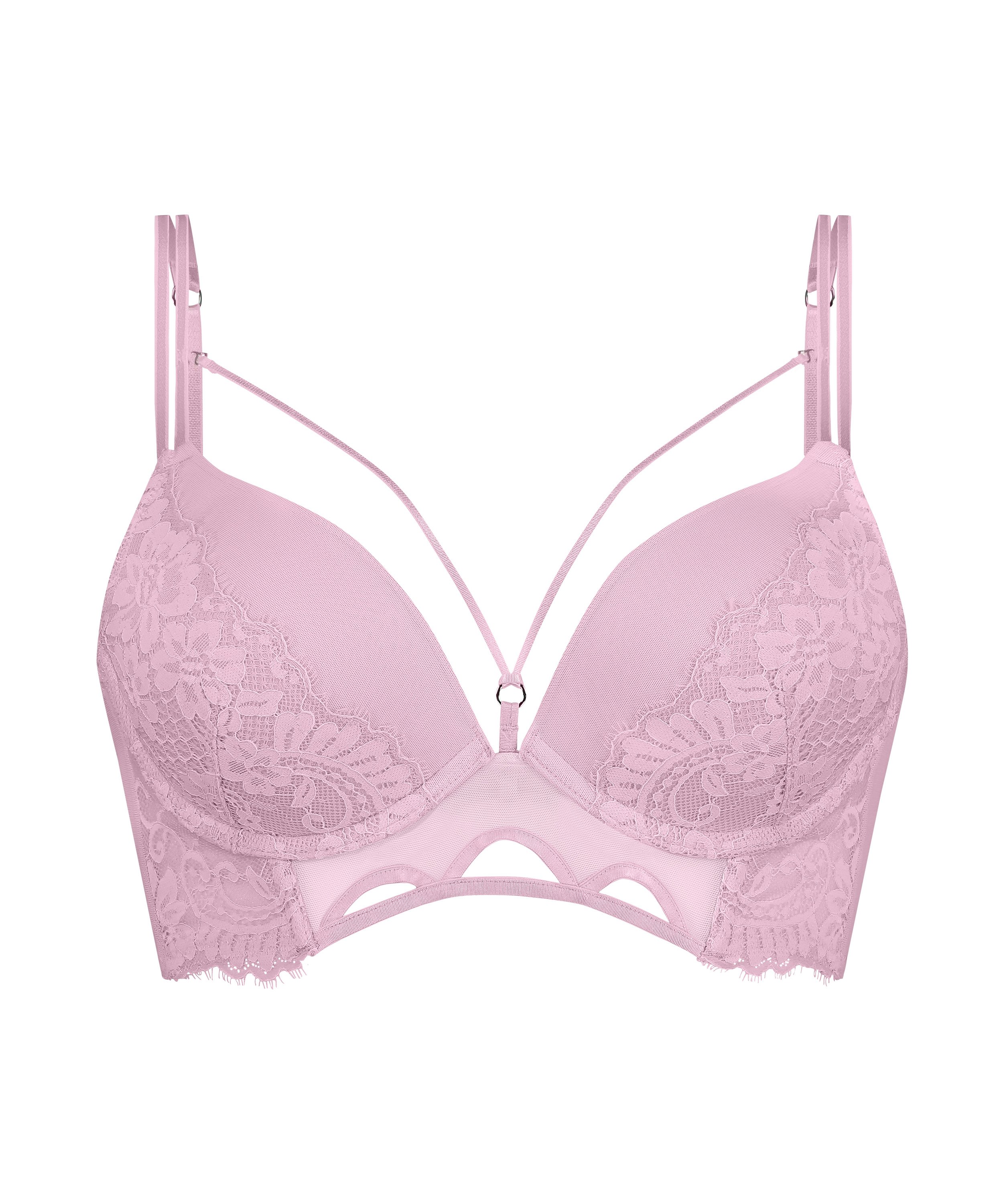Formpressad push-up longline bygel-bh Lidia, Rosa, main