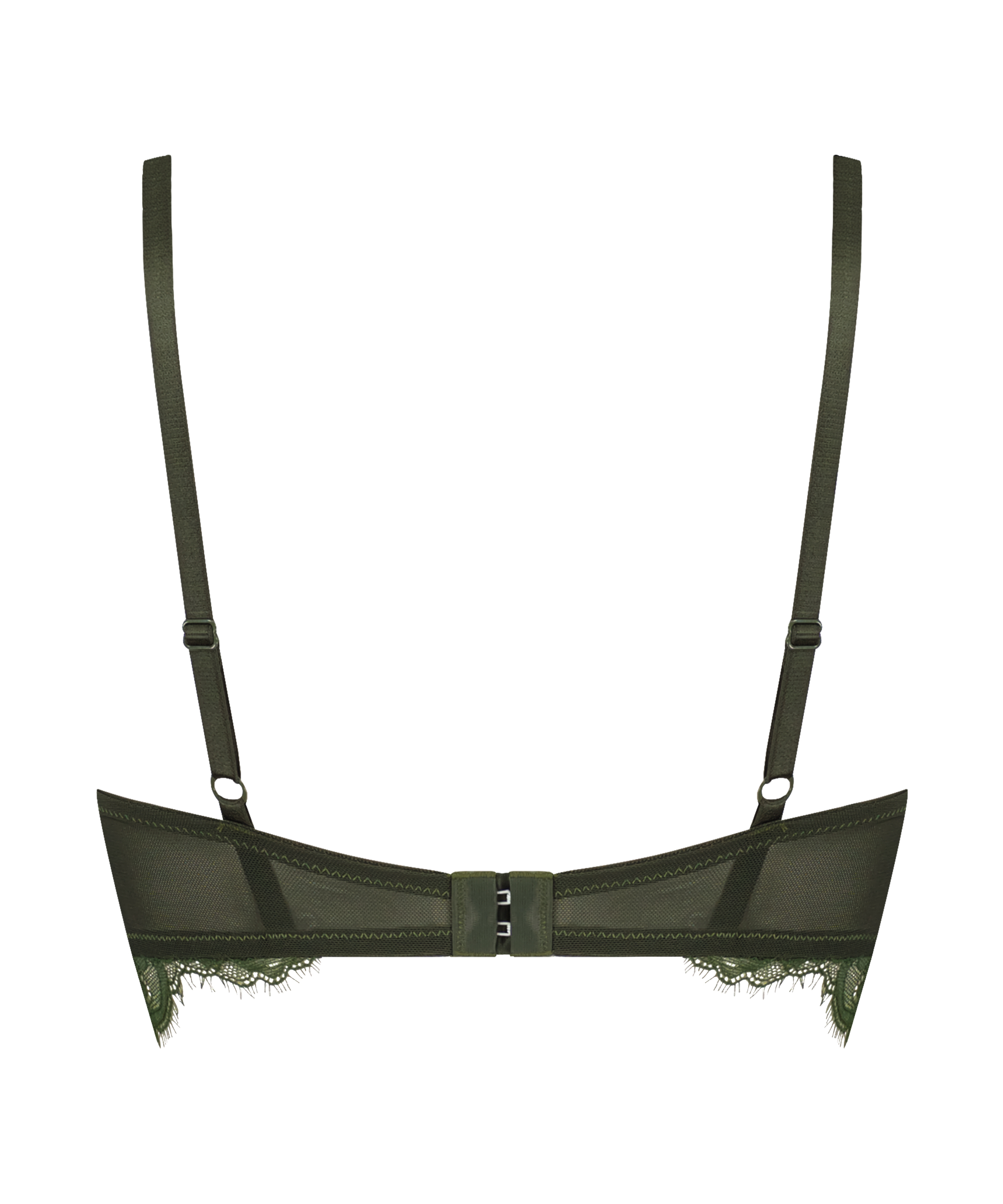 Formpressad longline-bh med bygel Saffron, Grön, main