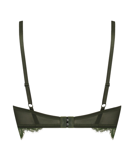 Formpressad longline-bh med bygel Saffron, Grön