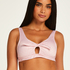 Seychelles croppad bikini-topp, Rosa
