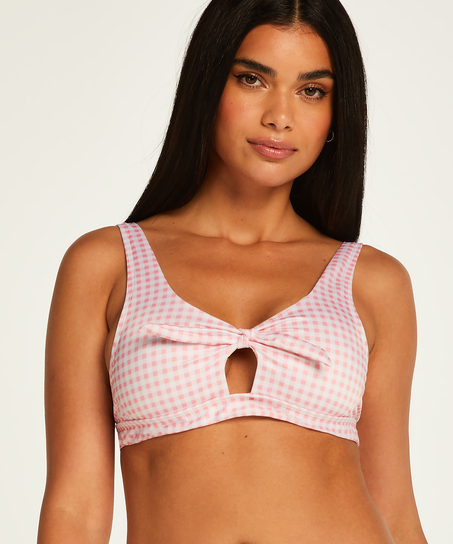 Seychelles croppad bikini-topp, Rosa