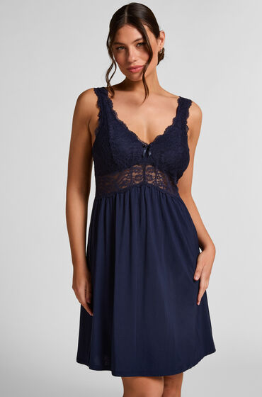 Hunkemöller Nora Lace slipklänning Blå