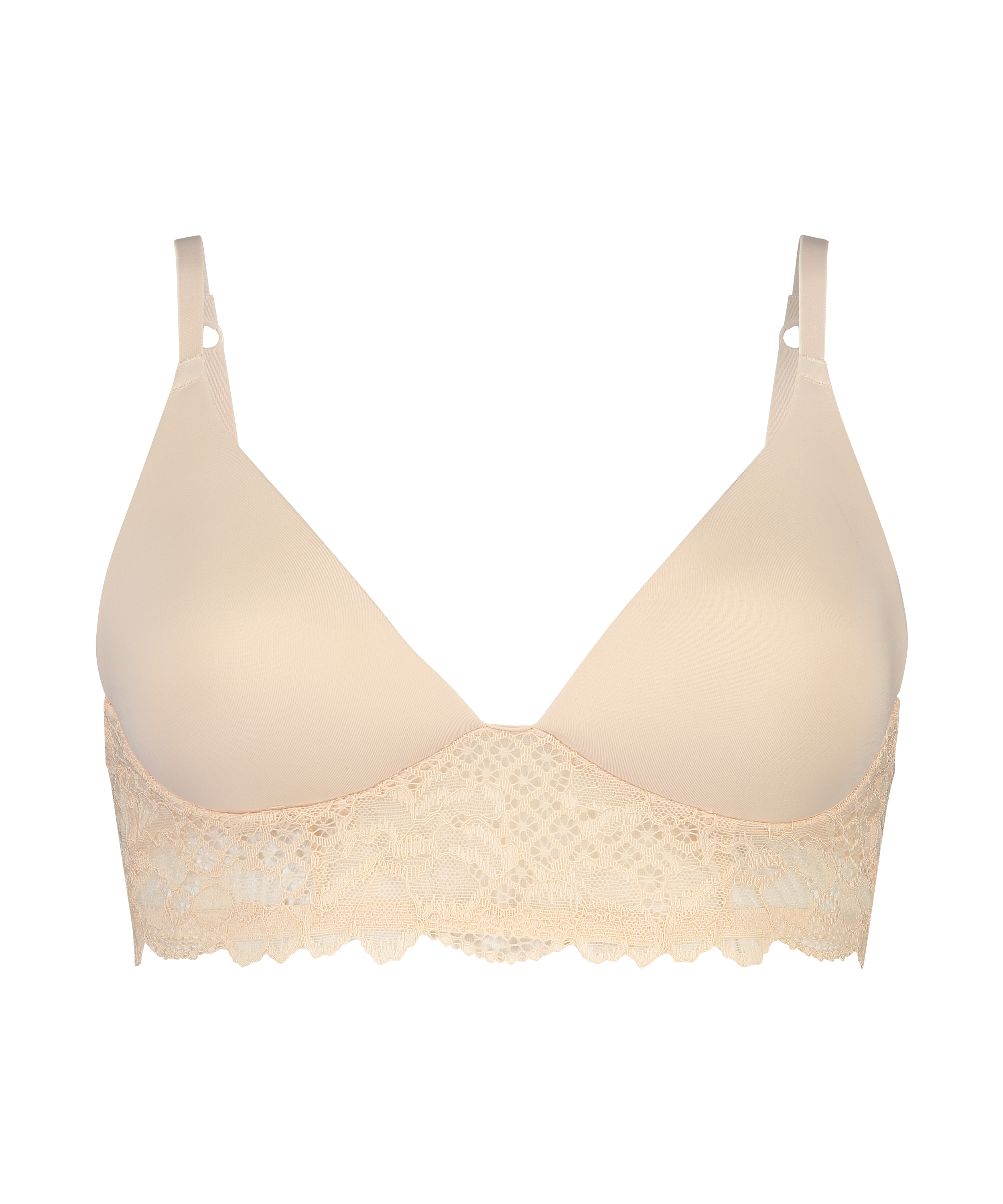 Chole formpressad longline-bh utan bygel, Beige, main