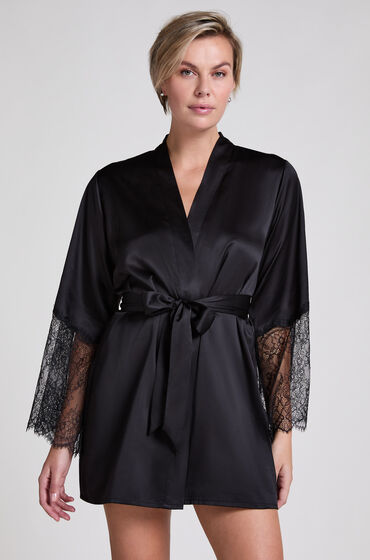 Hunkemöller Kimono Satin Svart