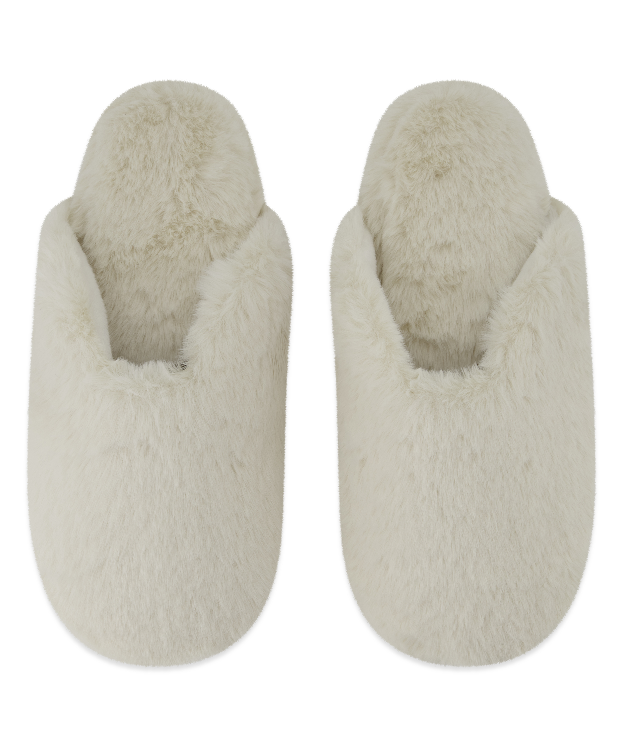 Teddy Mule Slipper, Vit, main
