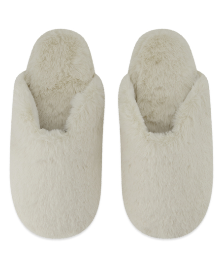 Teddy Mule Slipper, Vit