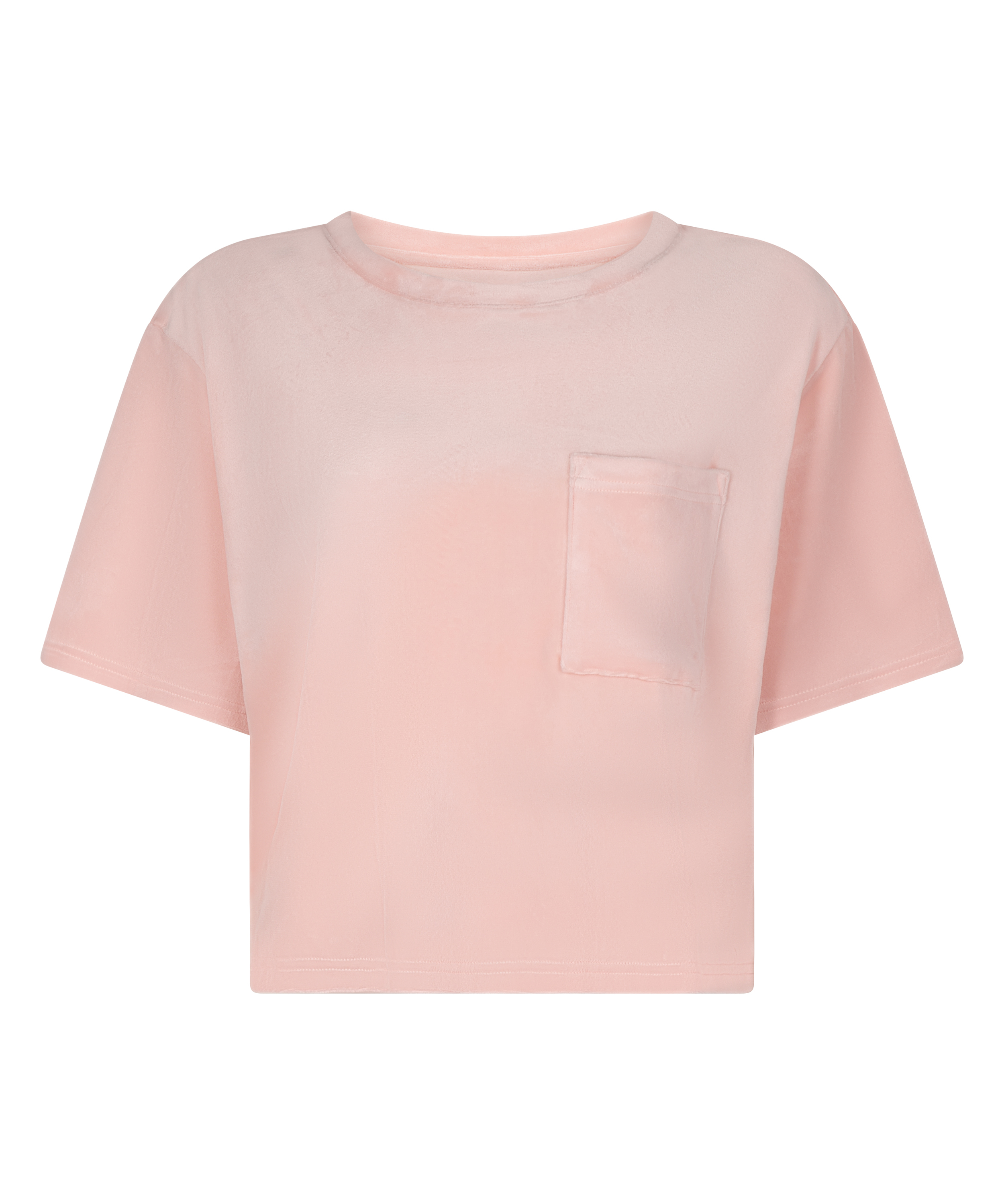 Top Velours Pocket, Rosa, main
