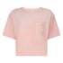 Top Velours Pocket, Rosa