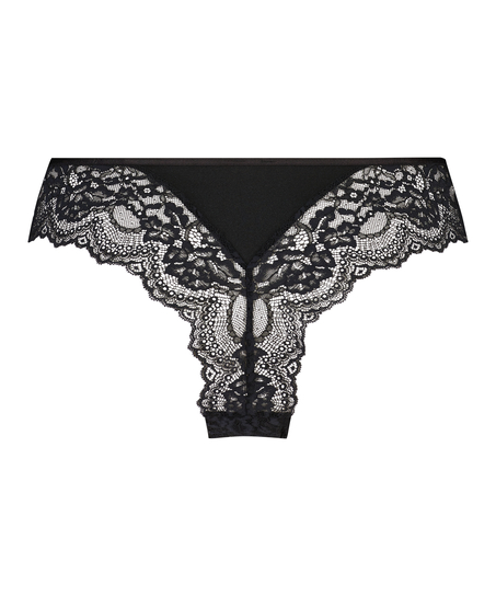 Högt skuren brazilian-trosa Dora, Svart