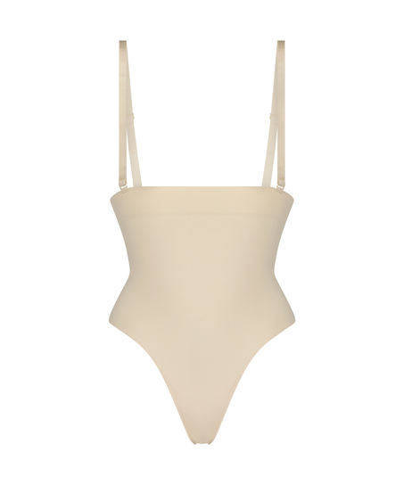 S&ouml;ml&ouml;s f&ouml;rb&auml;ttrande stringtrosa med h&ouml;g midja, Beige