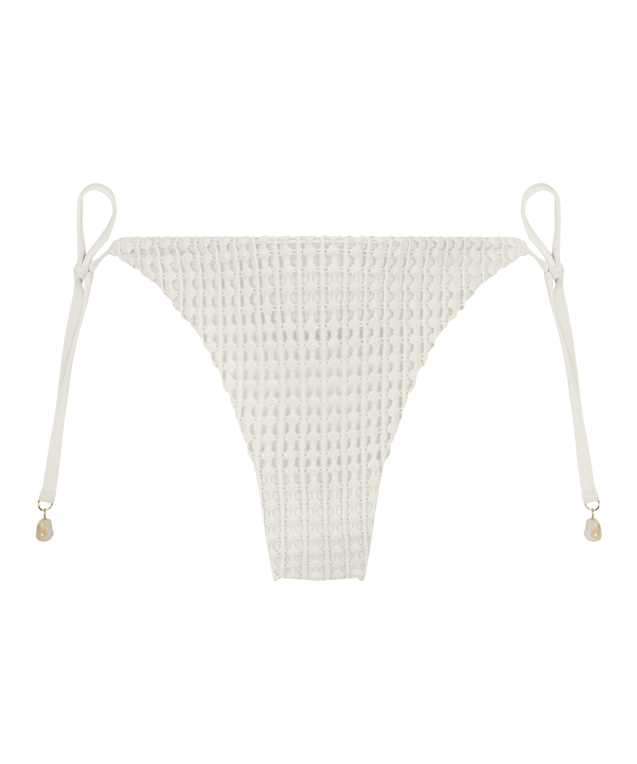Cheeky Tanga Bikiniunderdel Maui Crochet, Vit, main