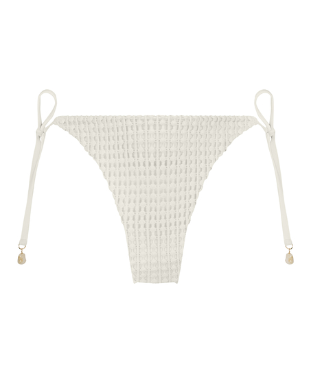 Cheeky Tanga Bikiniunderdel Maui Crochet, Vit