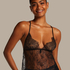 Cami Lace Delphine, Svart