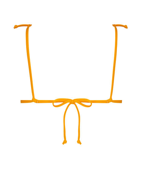 Texture triangel-bikiniöverdel, Svart